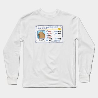 Capybara California Driver License Long Sleeve T-Shirt